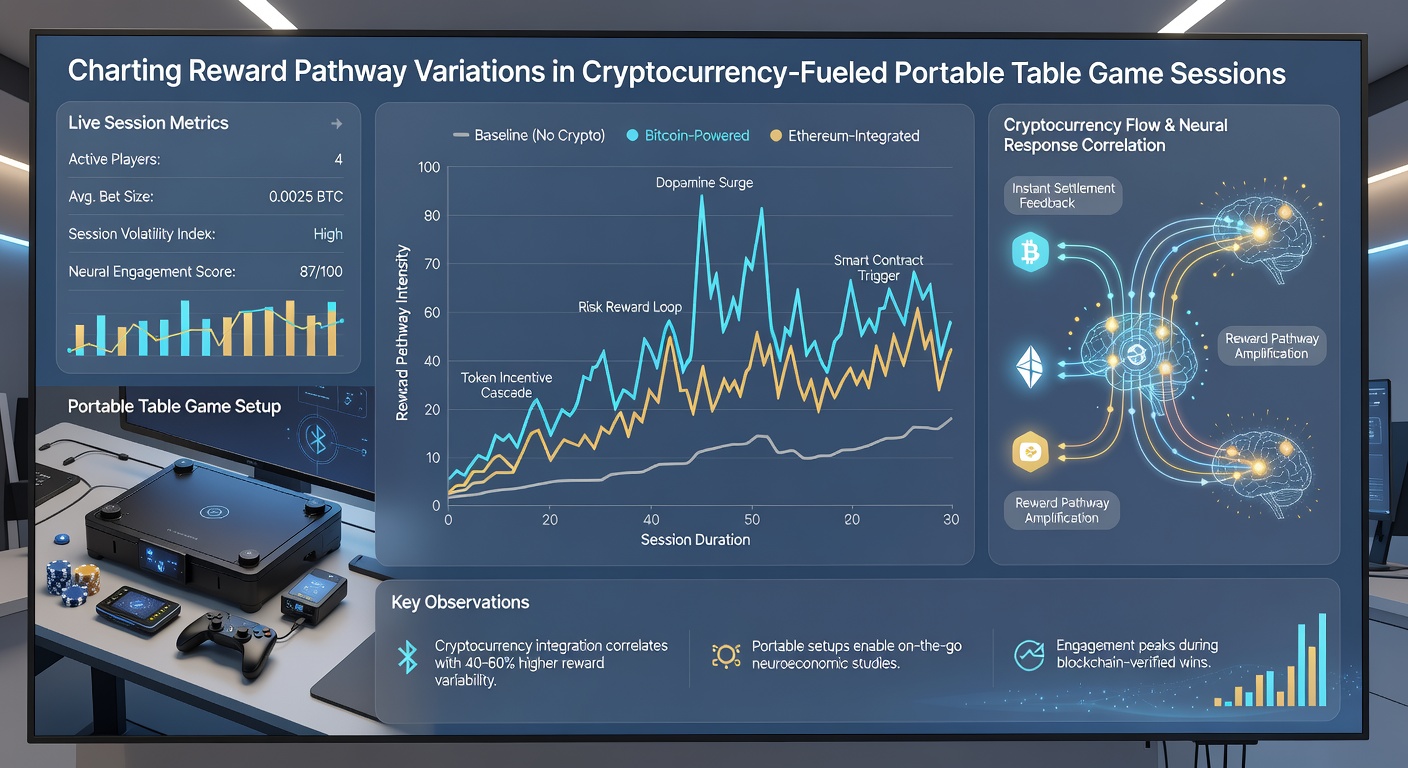 Analytics dashboard showing variations in reward pathways for crypto table games on mobile