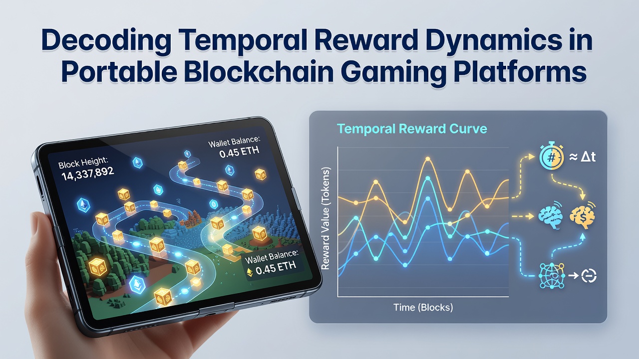 Graph displaying temporal reward accumulation curves across multiple blockchain gaming sessions
