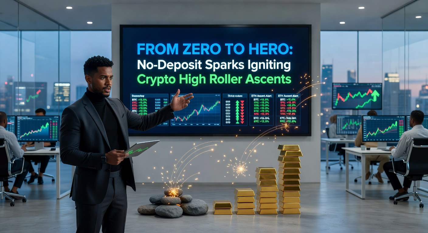 Chart depicting player progression from no-deposit bonus to high roller VIP levels in a crypto casino dashboard
