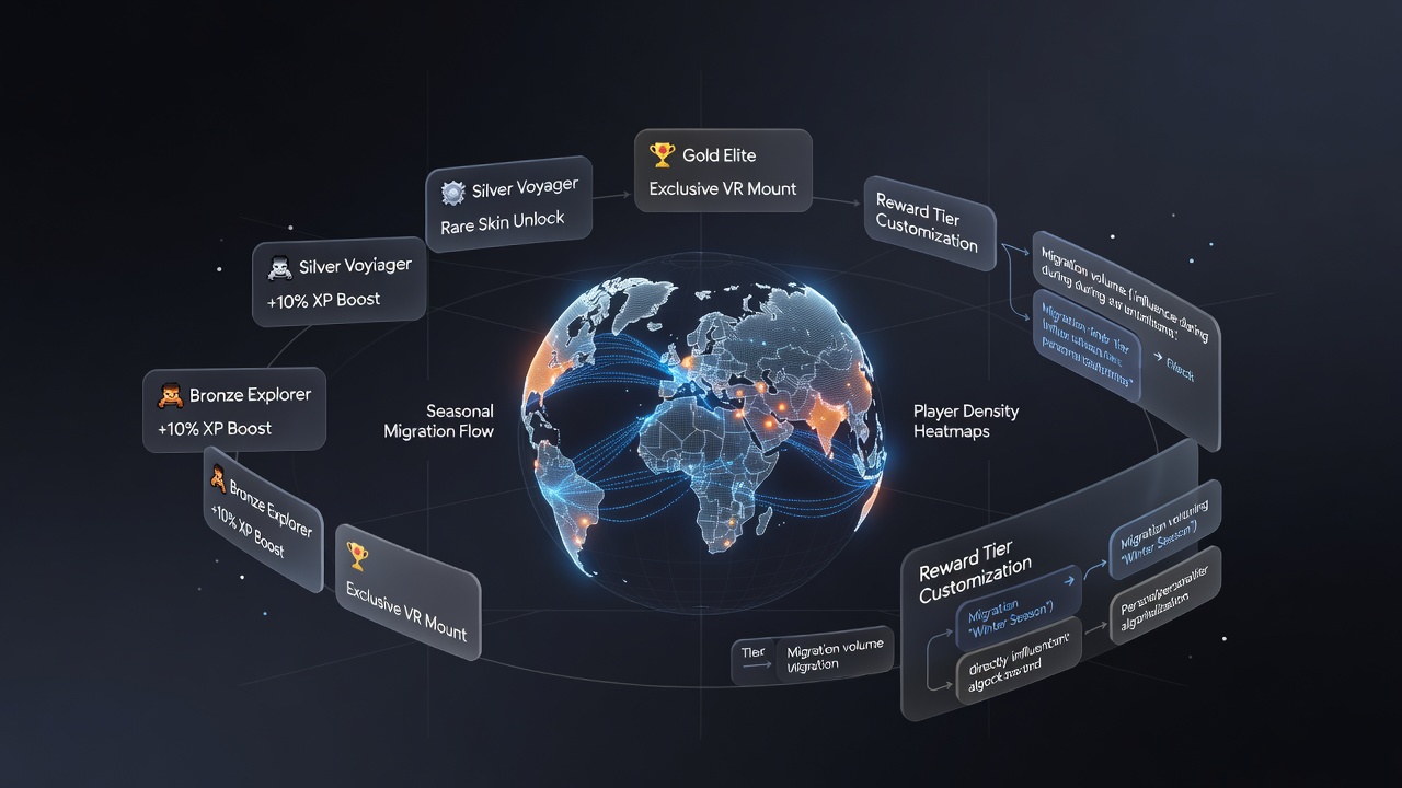 Detailed chart illustrating reward tier customization adjustments triggered by seasonal migration data in virtual reality betting networks