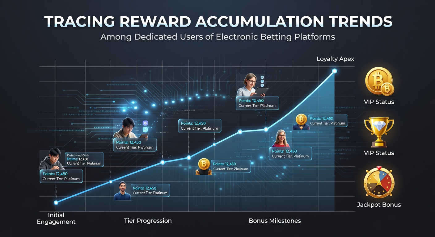 Chart illustrating reward point accumulation patterns for regular users on electronic betting platforms over multiple months